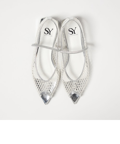 SY UNITED ARROWS ＜SY＞フィッシュネットピープフラット SY＞フィッシュネットピープフラット15○↑｜ユナイテッドアローズ