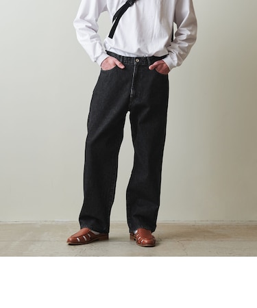 ＜Steven Alan＞ 13.5oz デニム 5ポケット バギー テーパード パンツ