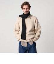＜Steven Alan＞ ハミルトンラムズウール ハイクルーネック ニット NARROW