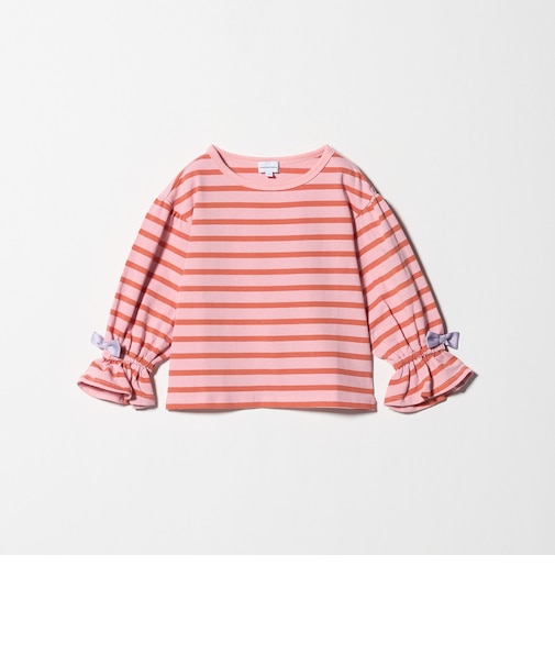 ボーダー キャンディスリーブ Tシャツ / キッズ  100cm-160cm◎
