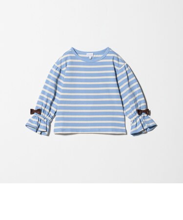 ボーダー キャンディスリーブ Tシャツ / キッズ  100cm-160cm◎