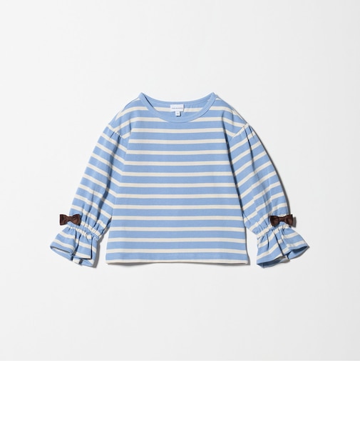 ボーダー キャンディスリーブ Tシャツ / キッズ  100cm-160cm◎
