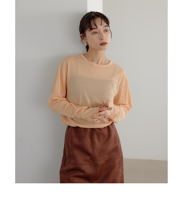 ＜EMMEL REFINES＞EM クルーネック ロングスリーブ Tシャツ