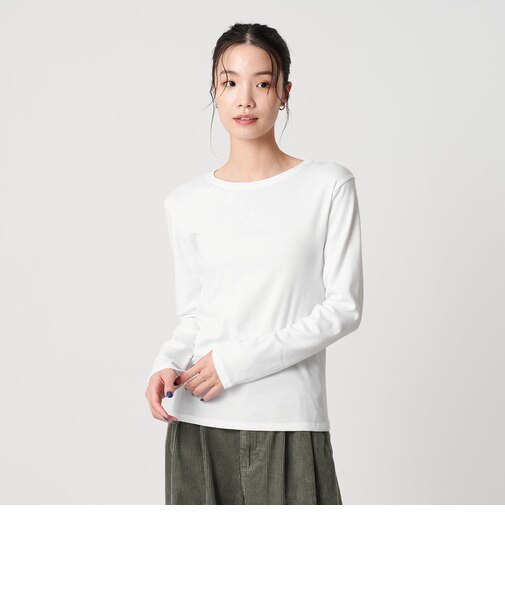 オーガニックコットンフライス ロングスリーブTシャツ