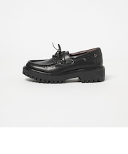 レースアップモカシン フラット45↑