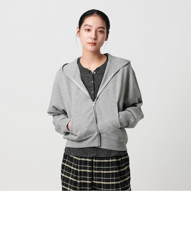 【Wardrobe DAILY MINIMAL】ダンボールスウェット ダブルジップパーカー