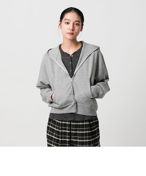 【Wardrobe DAILY MINIMAL】ダンボールスウェット ダブルジップパーカー
