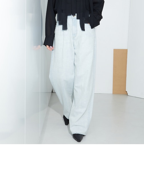 ＜AEWEN MATOPH＞デニムタックパンツ