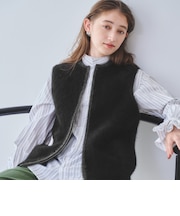 フォックスカシミヤ ジップ ベスト