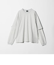 ＜GLR or＞フェイクレイヤード クルーネック Tシャツ カットソー