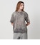 ＜ASTRAET＞コットン アシッド クルーネックTシャツ