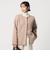 ［size SHORTあり］FOXブレンド セッケツ ノーカラー カーディガン