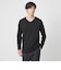 LONG FIBER COTTON クリア Vネック 長袖 Tシャツ