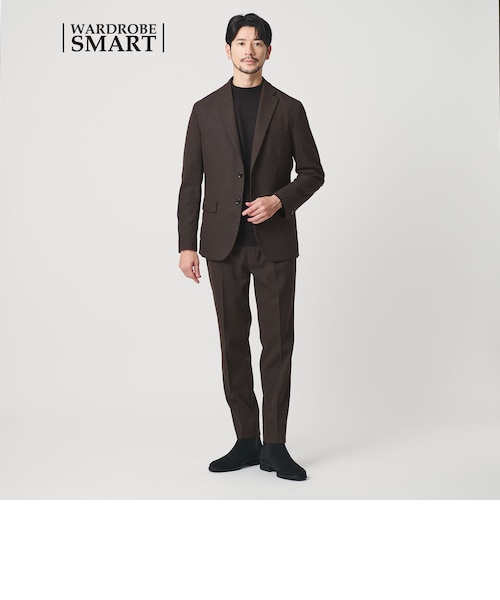 DELEGANT サキソニー セットアップ/ジャケット＆イージーパンツ WARDROBE SMART】DELEGANT サキソニー セットアップ/ジャケット