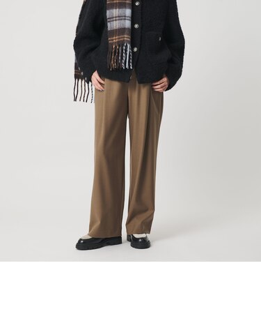 ウールブレンド ツイルバックゴムパンツ ウォッシャブル