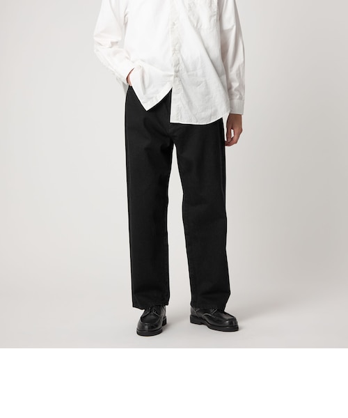 Steven Alan＞ 13.5oz デニム 5ポケット バギー テーパード パンツ