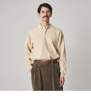 ＜Steven Alan＞ T/C ミラノリブ ポロカラー ニット