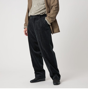 ＜Steven Alan＞ 8W コーデュロイ アウト ワンプリーツ スラックス