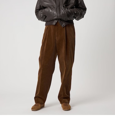 ＜Steven Alan＞ 8W コーデュロイ アウト ワンプリーツ スラックス