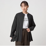 ウエスト ギャザー ハオリ ロングスリーブ シャツ
