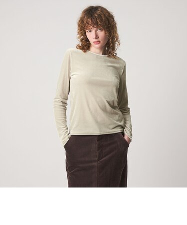 ＜Steven Alan＞ベロア ロングスリーブ プルオーバー