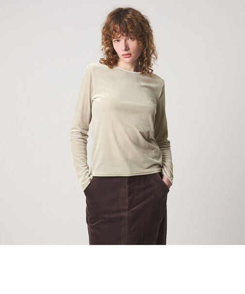 ＜Steven Alan＞ベロア ロングスリーブ プルオーバー