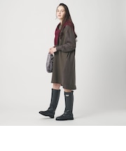 スウェット×ニット コンビワンピース ウォッシャブル