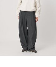 毛ポリエステル カーブパンツ ウォッシャブル
