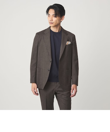 GLR CLOTH フラノ無地 2B RG ジャケット -ストレッチ-