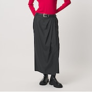 ドレープ アシンメトリー ロング スカート