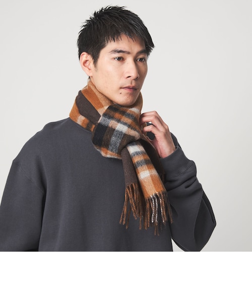 【❤️大セール】BEAUTY&YOUTHUNITEDARROWS カシミヤマフラー カシミヤ チェック マフラー｜ユナイテッドアローズ アウトレットの