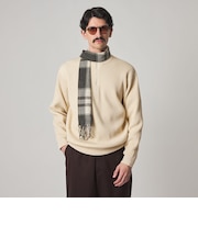＜Steven Alan＞ T/C 9G アゼ ハーフジップ ドライバーズ ニット