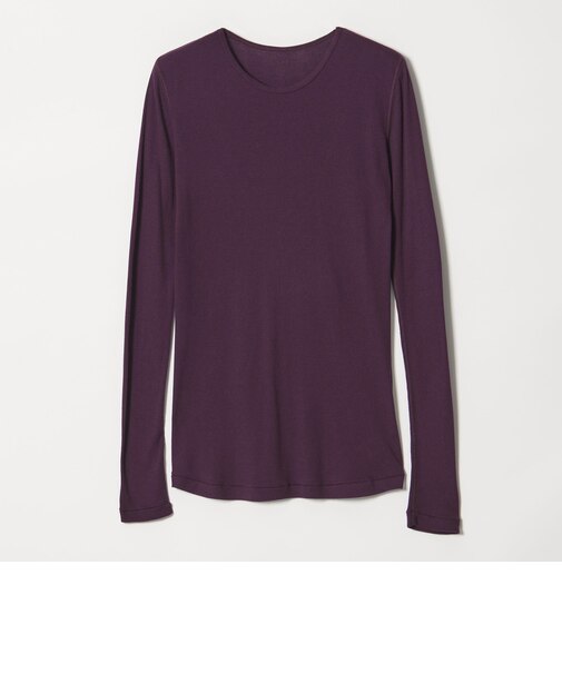 ＜Steven Alan＞コットン シルク リブ クルーネック カットソー