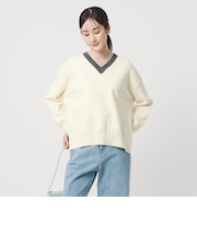 コンフォート スマート Vネックニット ‐ウォッシャブル‐