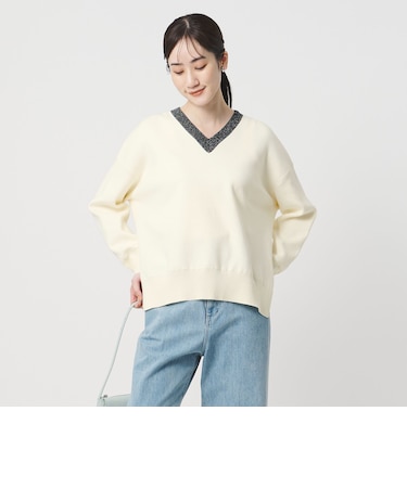 コンフォート スマート Vネックニット ‐ウォッシャブル‐