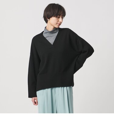 ウール スキッパーニット