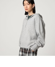 ＜CITEN＞スウェットライクニットフーディー