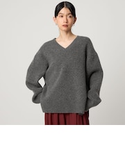 ＜CITEN＞モチモチVネックニット