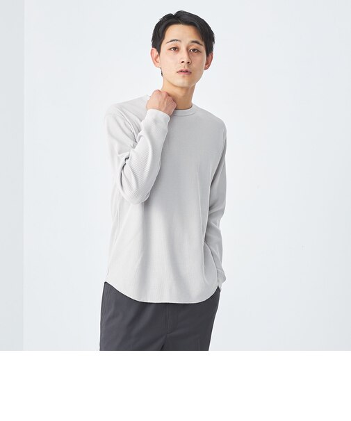 ドライワッフル クルーネック Tシャツ -吸水速乾-