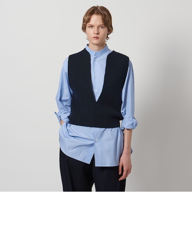 ＜LOEFF＞スリットネック ベスト
