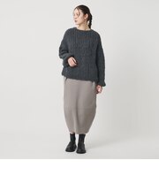ポリエステル コクーンニットスカート ウォッシャブル