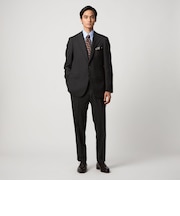 山栄 バーズアイ シングル3ボタン スーツ REGULAR MODEL‐ストレッチ(ヨコ)‐