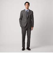 山栄 シャークスキン シングル3ボタン スーツ REGULAR MODEL‐ストレッチ‐