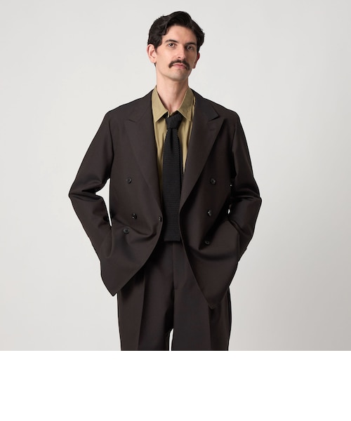 Steven Alan＞ ウール オックスフォード ダブルブレステッド 6B