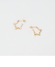 キュービックジルコニア ライン スター ピアス