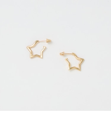 キュービックジルコニア ライン スター ピアス