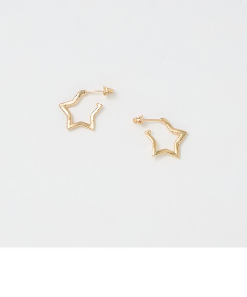 キュービックジルコニア ライン スター ピアス