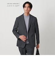 デニムライク シングル ２ボタン テーラード ジャケットUA COZY ‐ウォッシャブル・ヨコストレッチ‐