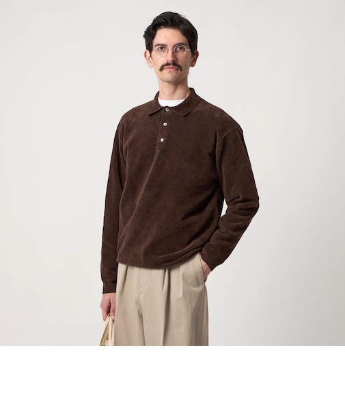 ＜Steven Alan＞ 3B コットン ニット ポロシャツ