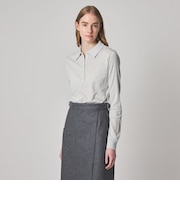 ＜Steven Alan＞ラメ ジャージー ポロカットソー